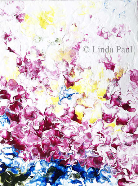 pink petals painting