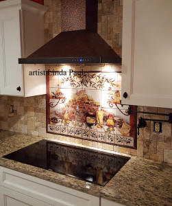 36x24 italian Kitchen tile mural