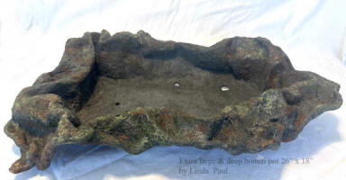 extra large and deep bonsai pot