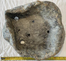 top view granite pot