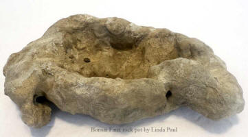 bonsai faux rock pot sandstone
