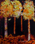 Birch tree painting