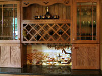 backsplash vineyard dining room buffet