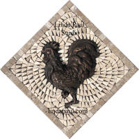 rooster small backsplash centerpiece