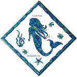 mermaid tile 4x4 6x6 12x12 diagonal