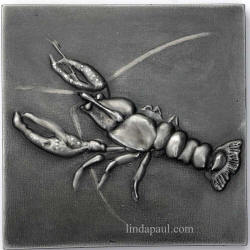 6x6 crawfish metal tile