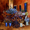 flower cart accent tile