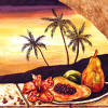 tropical fruit tile