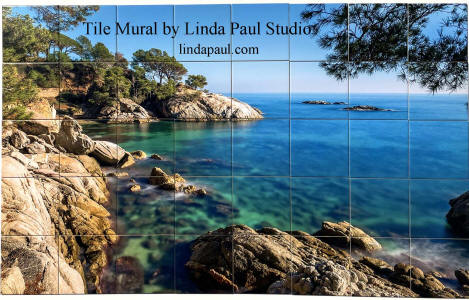 costa brava spain tiles mural backsplash