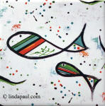 picasso fish tile accent