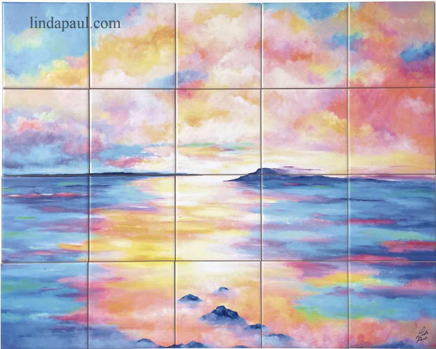 the passage ocean tile mural